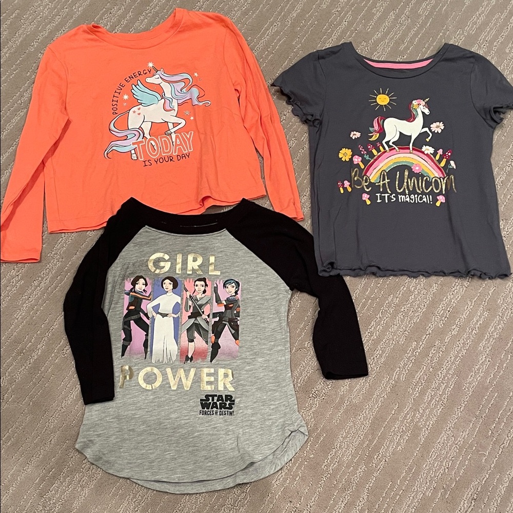 *5 for $20* 6T shirt bundle featuring  Unicorn & Star Wars